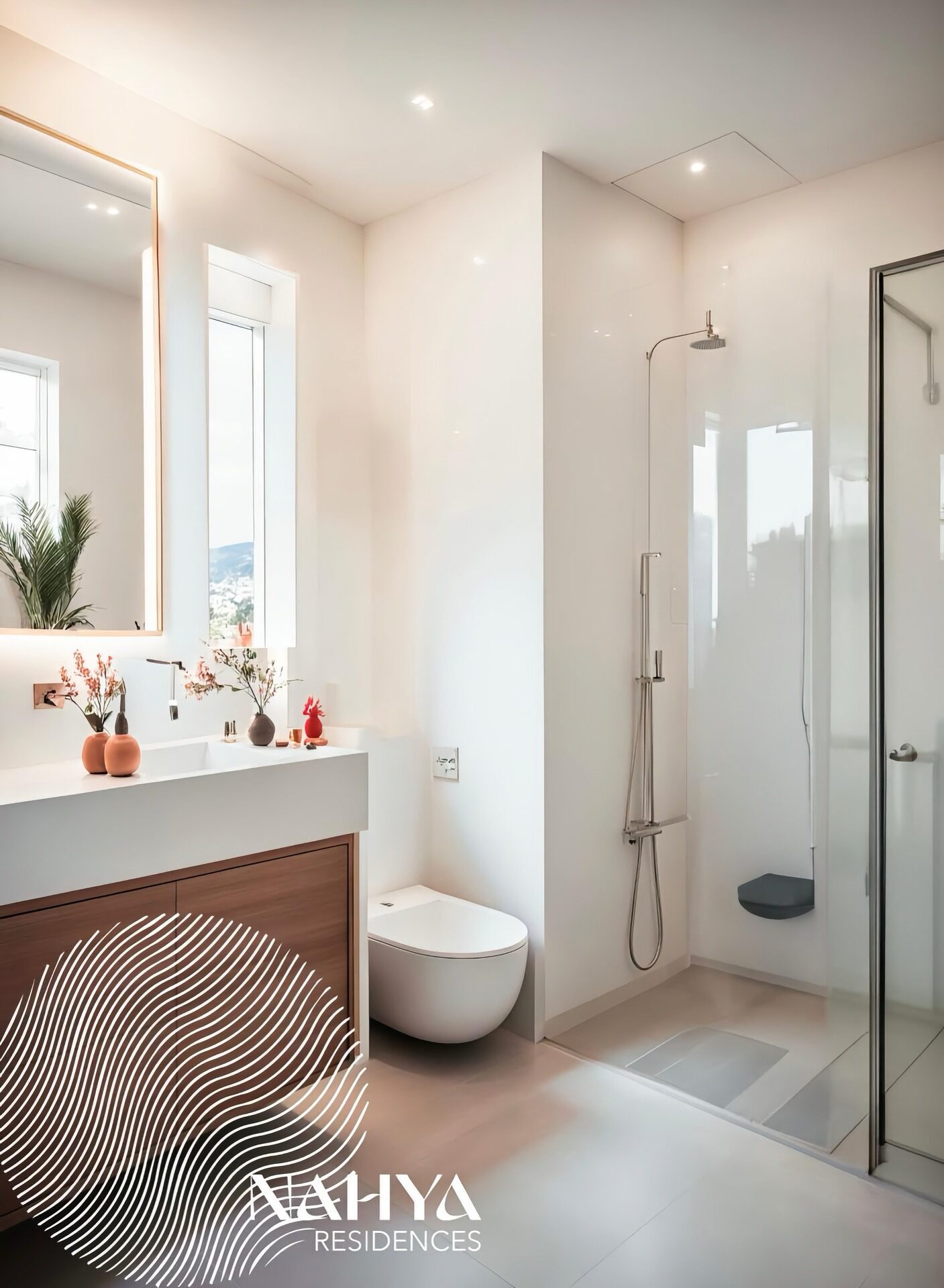 Nahya Residences — baño completo